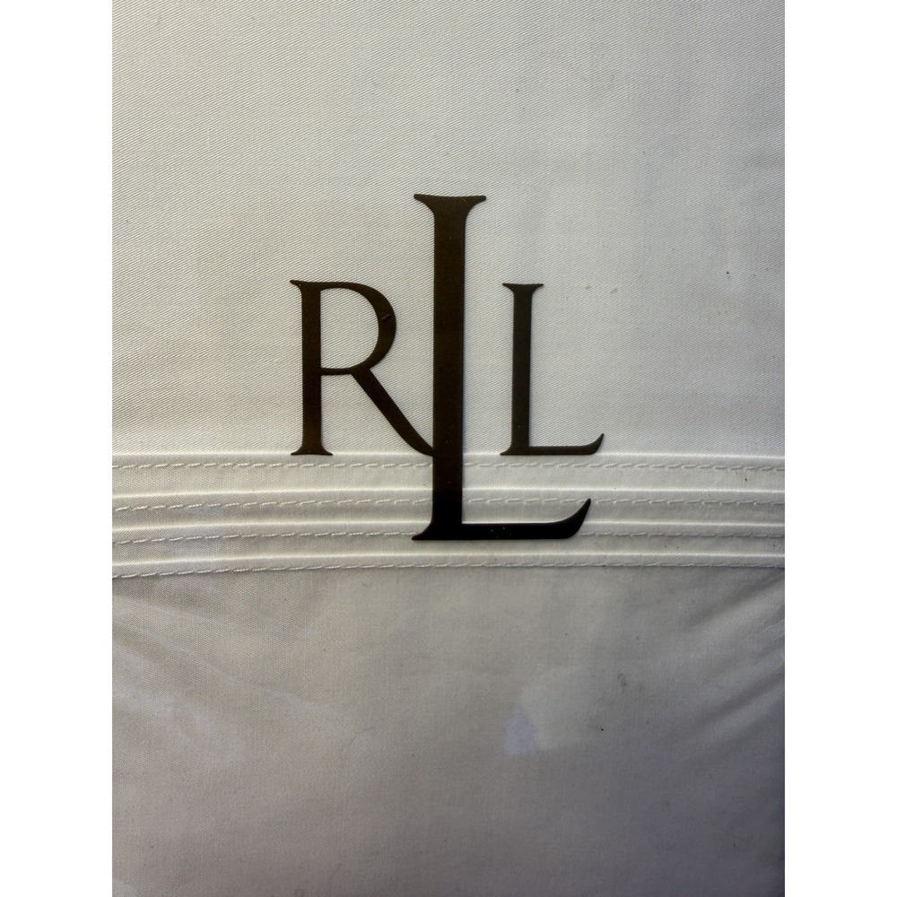 NEW Ralph Lauren ADDISON 400 THREAD Two Standard Pillowcases OPTIC WHITE